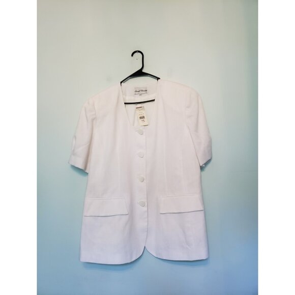 Catherines Sarah Christine Womens 16 Outfit Set White Jacket Blouse Skirt NWT - Picture 3 of 6